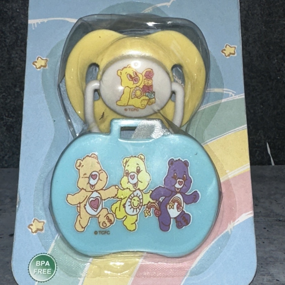 Care Bears Baby BPA Free Pacifiers SEALED Yellow